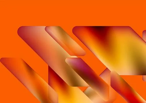 Fluid color dynamic geometric shapes abstract background. Vector illustration イラスト素材