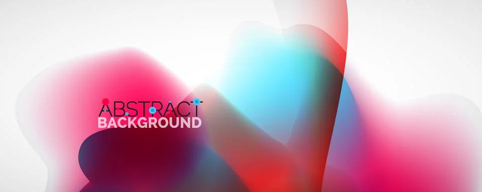 Fluid color gradient abstract background, trendy colorful wallpaper. Vector Stock Illustration