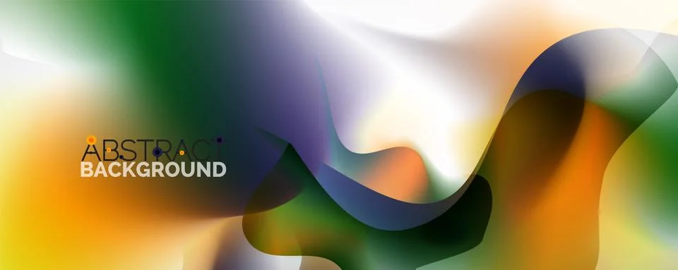 Fluid color gradient abstract background, trendy colorful wallpaper. Vector Illustrazione stock