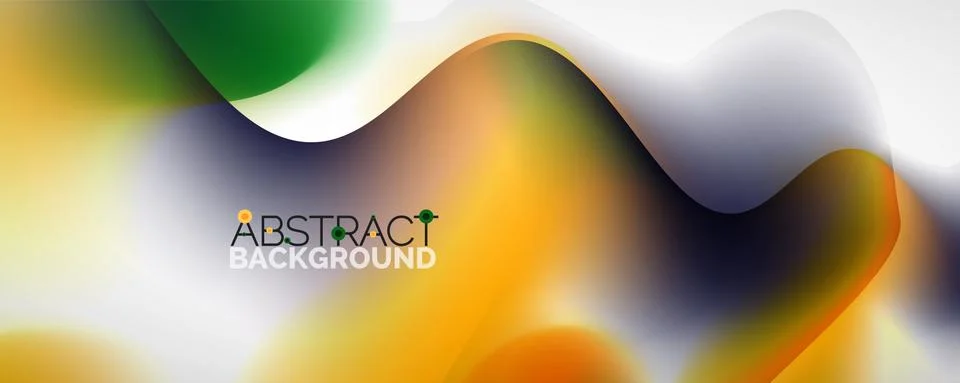 Fluid color gradient abstract background, trendy colorful wallpaper. Vector Illustrazione stock