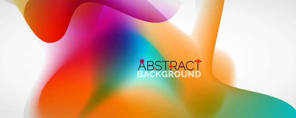 Fluid color gradient abstract background, trendy colorful wallpaper. Vector 스톡 일러스트