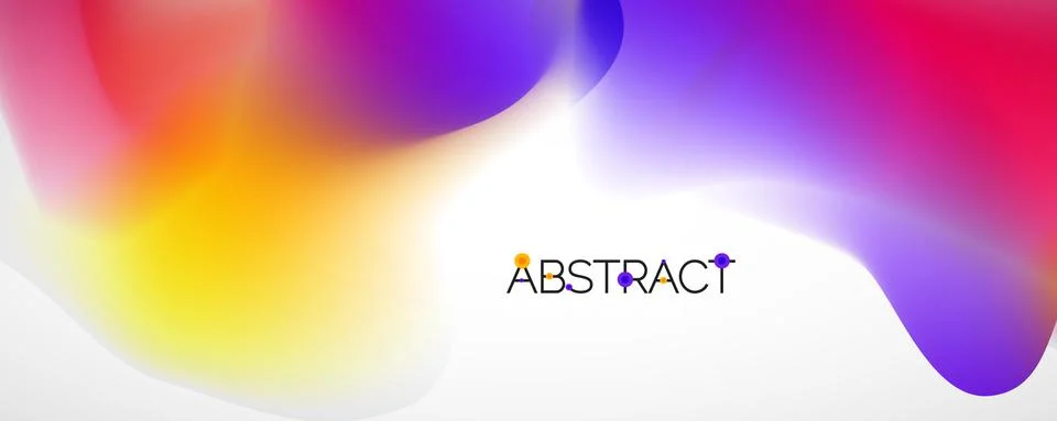 Fluid color gradient abstract background, trendy colorful wallpaper. Vector Illustrazione stock