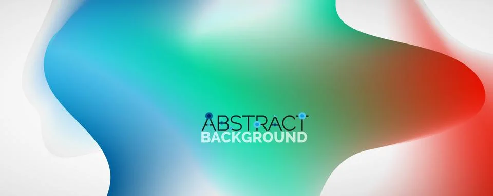 Fluid color gradient abstract background, trendy colorful wallpaper. Vector Illustrazione stock
