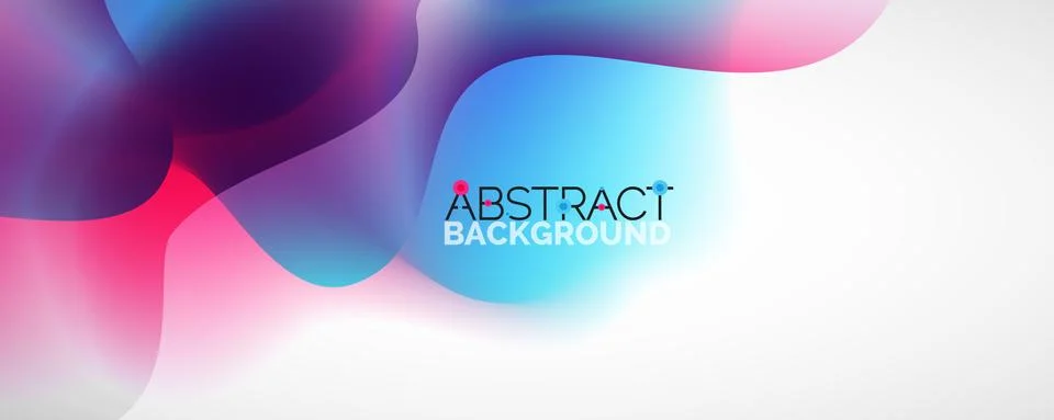 Fluid color gradient abstract background, trendy colorful wallpaper. Vector Ilustración de archivo