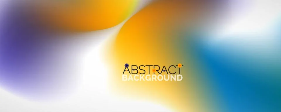 Fluid color gradient abstract background, trendy colorful wallpaper. Vector Stock Illustration