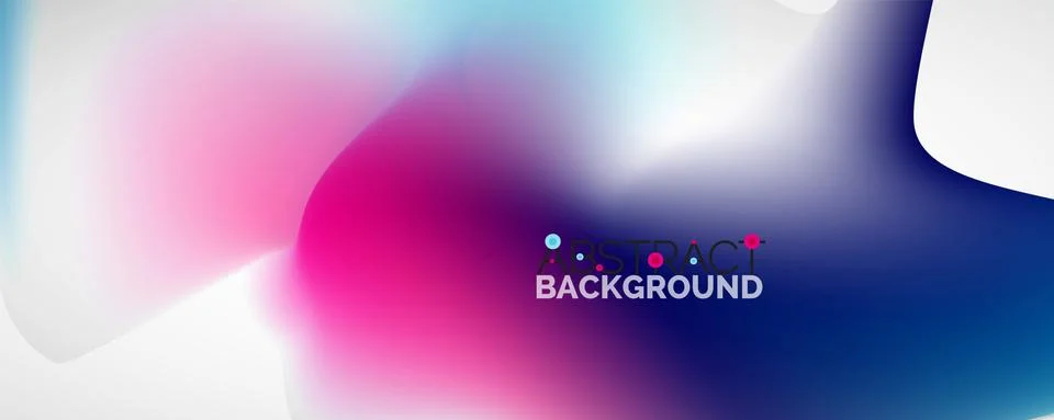 Fluid color gradient abstract background, trendy colorful wallpaper. Vector Stock Illustration