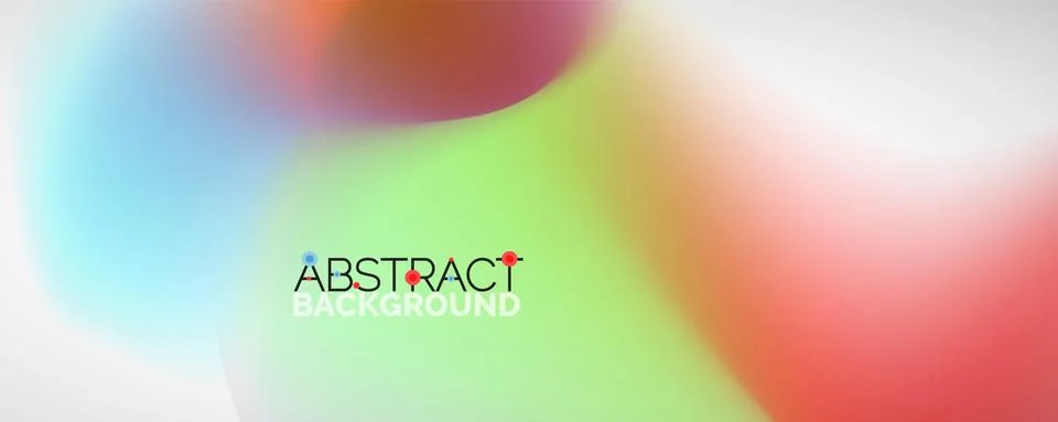 Fluid color gradient abstract background, trendy colorful wallpaper. Vector Ilustración de archivo
