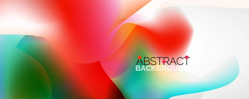 Fluid color gradient abstract background, trendy colorful wallpaper. Vector Illustrazione stock