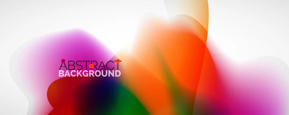 Fluid color gradient abstract background, trendy colorful wallpaper. Vector Illustrazione stock