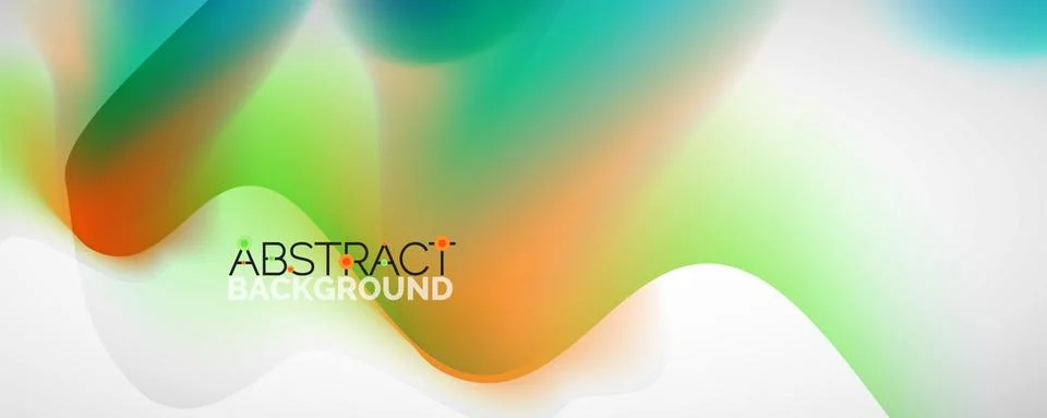 Fluid color gradient abstract background, trendy colorful wallpaper. Vector Stock Illustration