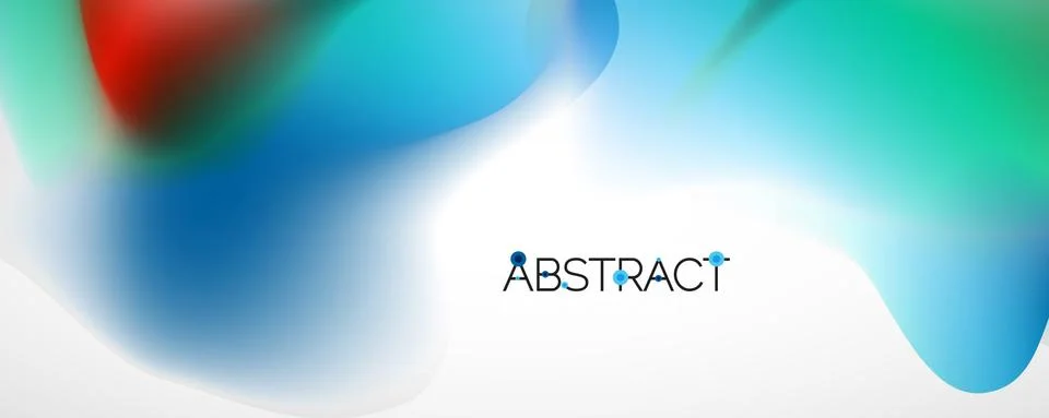 Fluid color gradient abstract background, trendy colorful wallpaper. Vector Stock Illustration