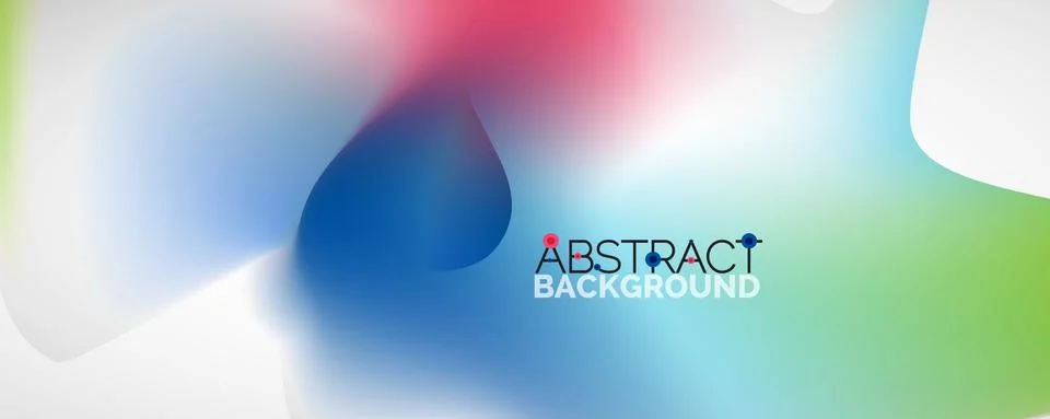 Fluid color gradient abstract background, trendy colorful wallpaper. Vector Stock Illustration