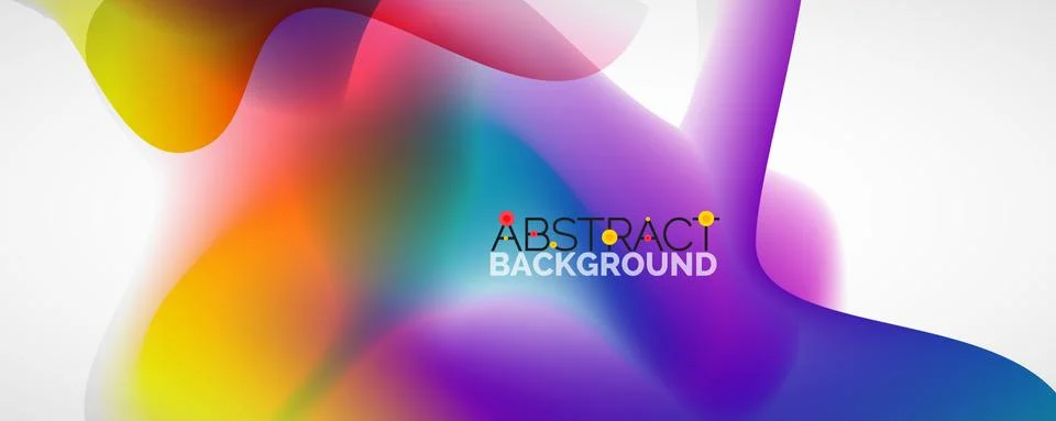 Fluid color gradient abstract background, trendy colorful wallpaper. Vector イラスト素材