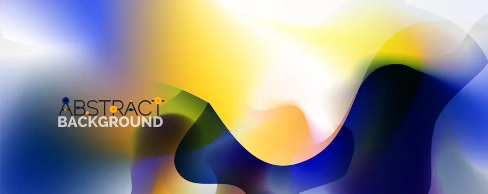 Fluid color gradient abstract background, trendy colorful wallpaper. Vector Stock Illustration