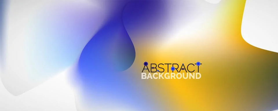 Fluid color gradient abstract background, trendy colorful wallpaper. Vector Illustrazione stock