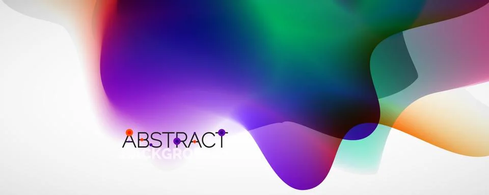 Fluid color gradient abstract background, trendy colorful wallpaper. Vector Illustrazione stock
