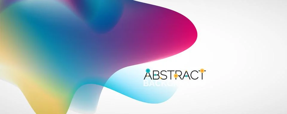 Fluid color gradient abstract background, trendy colorful wallpaper. Vector Ilustración de archivo