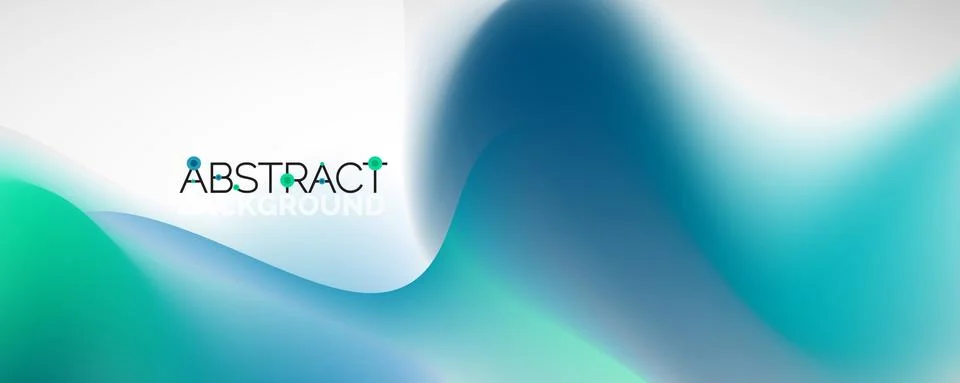 Fluid color gradient abstract background, trendy colorful wallpaper. Vector Stock Illustration