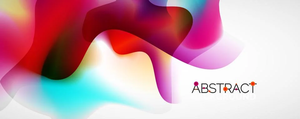 Fluid color gradient abstract background, trendy colorful wallpaper. Vector イラスト素材