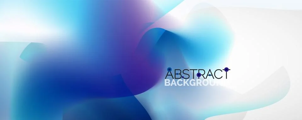 Fluid color gradient abstract background, trendy colorful wallpaper. Vector Illustrazione stock