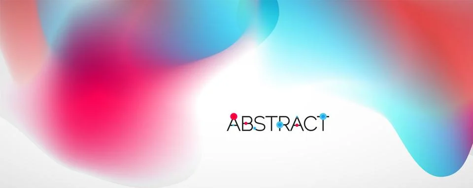 Fluid color gradient abstract background, trendy colorful wallpaper. Vector Illustrazione stock