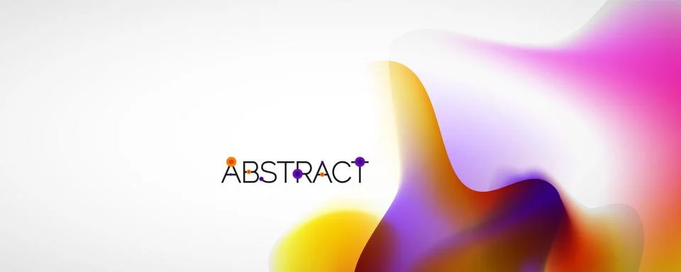 Fluid color gradient abstract background, trendy colorful wallpaper. Vector 스톡 일러스트