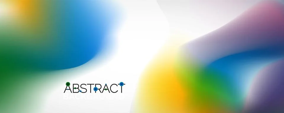 Fluid color gradient abstract background, trendy colorful wallpaper. Vector Stock Illustration