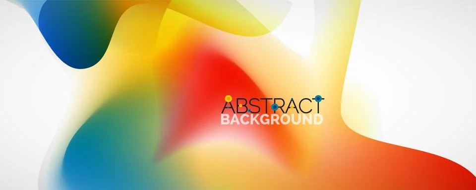 Fluid color gradient abstract background, trendy colorful wallpaper. Vector Stock Illustration