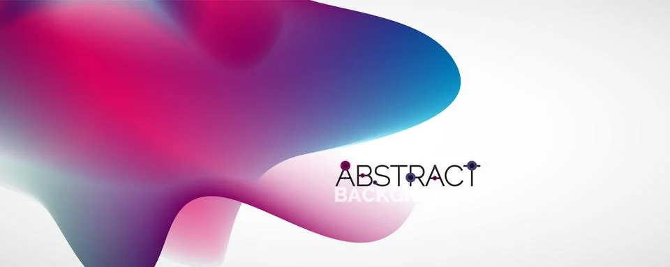 Fluid color gradient abstract background, trendy colorful wallpaper. Vector 스톡 일러스트