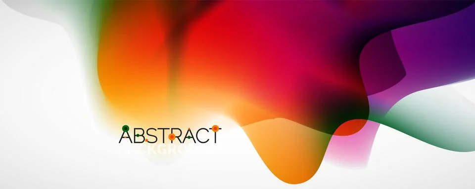 Fluid color gradient abstract background, trendy colorful wallpaper. Vector Illustrazione stock