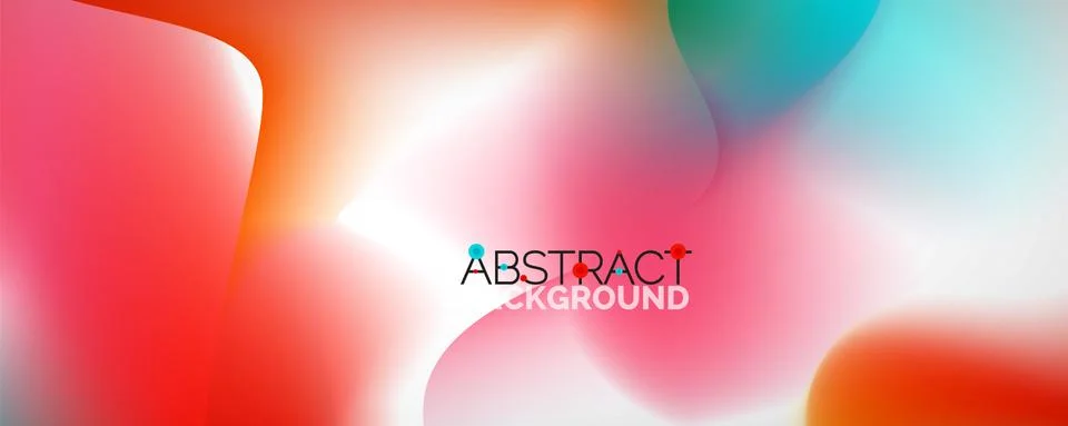 Fluid color gradient abstract background, trendy colorful wallpaper. Vector Illustrazione stock
