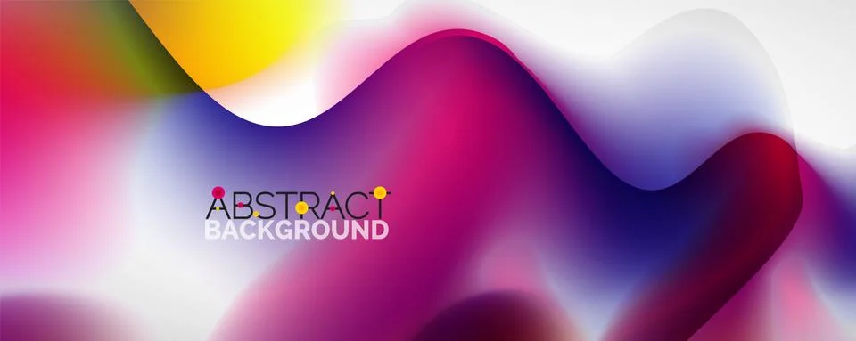 Fluid color gradient abstract background, trendy colorful wallpaper. Vector イラスト素材