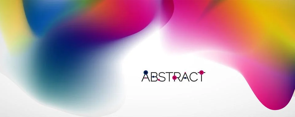 Fluid color gradient abstract background, trendy colorful wallpaper. Vector イラスト素材