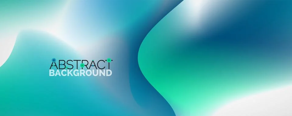 Fluid color gradient abstract background, trendy colorful wallpaper. Vector Stock Illustration