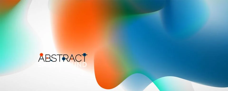 Fluid color gradient abstract background, trendy colorful wallpaper. Vector 스톡 일러스트