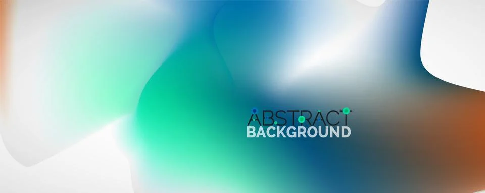 Fluid color gradient abstract background, trendy colorful wallpaper. Vector Stock Illustration
