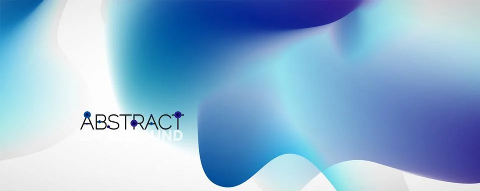 Fluid color gradient abstract background, trendy colorful wallpaper. Vector Stock Illustration