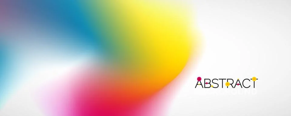 Fluid color gradient abstract background, trendy colorful wallpaper. Vector Stock Illustration