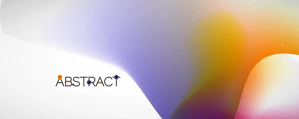 Fluid color gradient abstract background, trendy colorful wallpaper. Vector 스톡 일러스트
