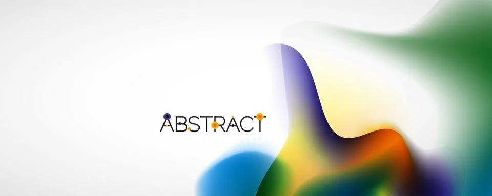 Fluid color gradient abstract background, trendy colorful wallpaper. Vector Stock Illustration