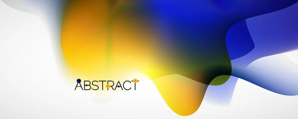 Fluid color gradient abstract background, trendy colorful wallpaper. Vector Ilustración de archivo