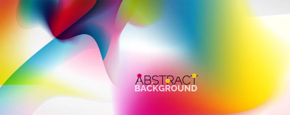 Fluid color gradient abstract background, trendy colorful wallpaper. Vector 스톡 일러스트