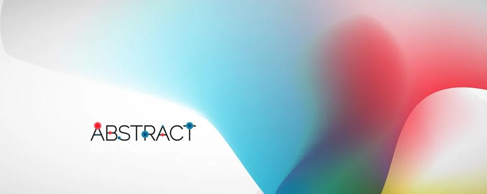 Fluid color gradient abstract background, trendy colorful wallpaper. Vector イラスト素材