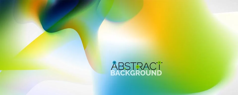 Fluid color gradient abstract background, trendy colorful wallpaper. Vector Ilustración de archivo