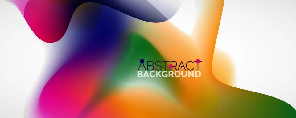 Fluid color gradient abstract background, trendy colorful wallpaper. Vector 스톡 일러스트