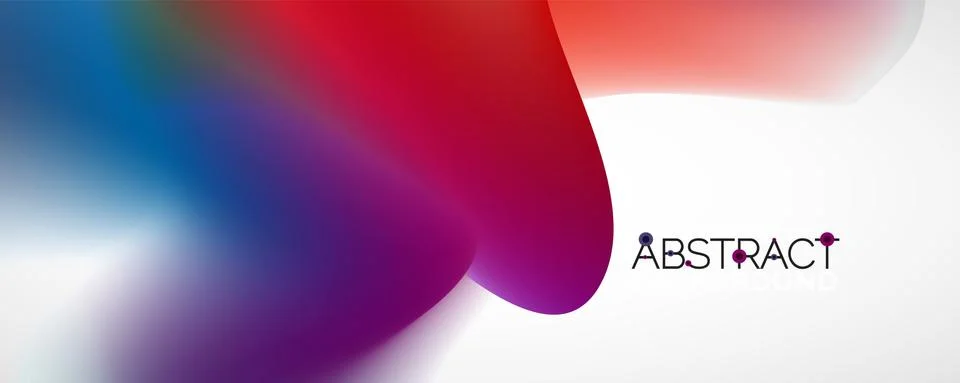 Fluid color gradient abstract background, trendy colorful wallpaper. Vector 스톡 일러스트