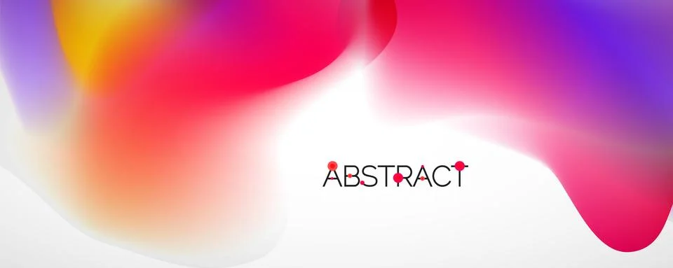 Fluid color gradient abstract background, trendy colorful wallpaper. Vector 스톡 일러스트