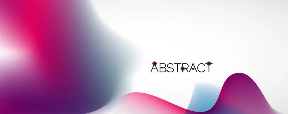 Fluid color gradient abstract background, trendy colorful wallpaper. Vector Stock Illustration