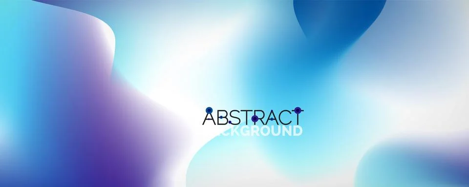 Fluid color gradient abstract background, trendy colorful wallpaper. Vector Stock Illustration