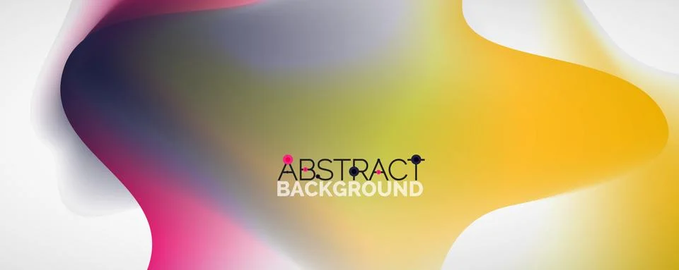 Fluid color gradient abstract background, trendy colorful wallpaper. Vector イラスト素材